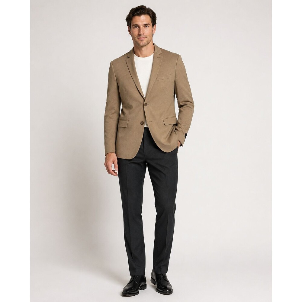 NWT Express Extra Slim Men’s Blazer 42R Tan Two Button Jacket $228